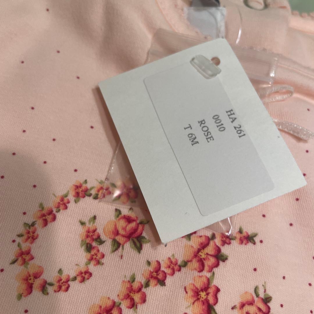 Baby Dior ピンク 花柄プリントカバーオール 6ヶ月