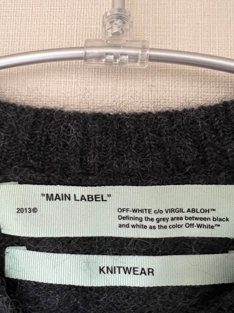 正規品 美品 off-White モヘアニット メンズ レディース
