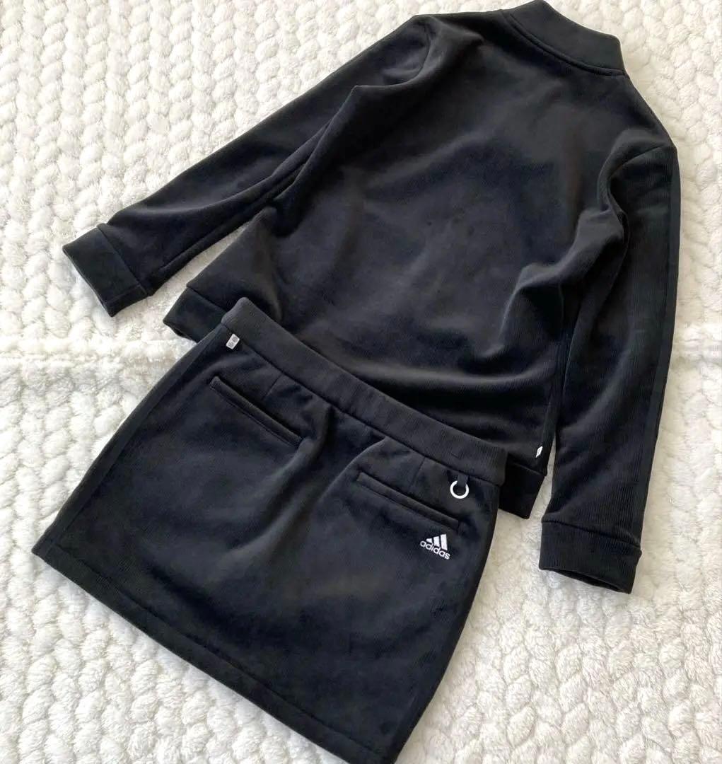 【美品】アディダス ゴルフウェア セットアップ2点 長袖 スカート レディース
