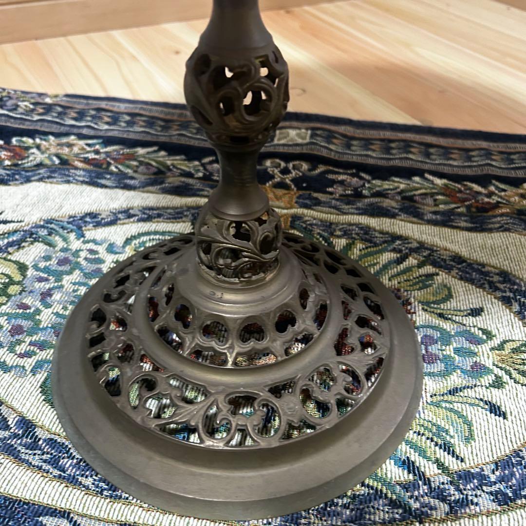 カフェテーブル　アンティーク　大理石　サイドテーブル