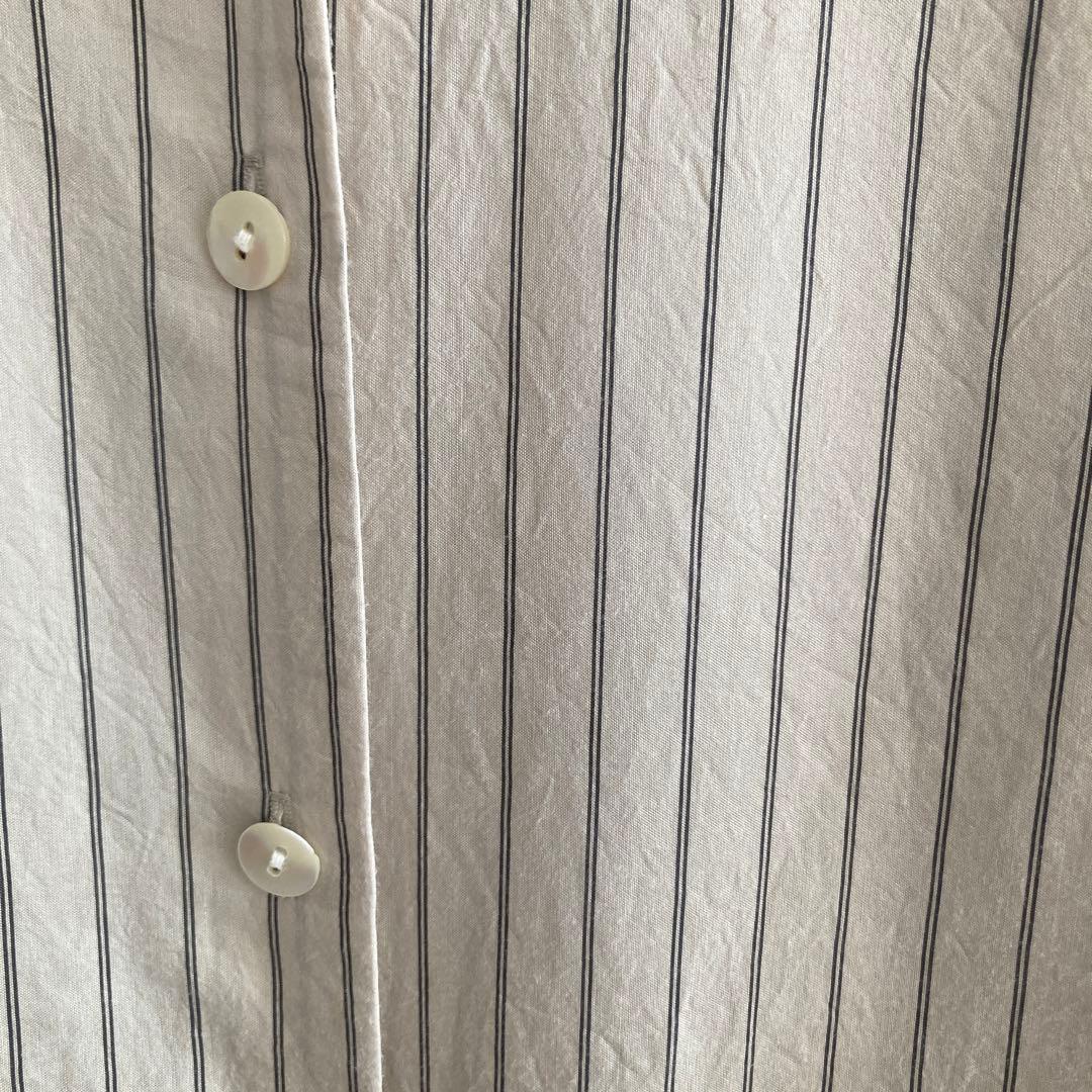 マルモア ストライプシアーシャツ + タンクトップ size 36 ベージュ