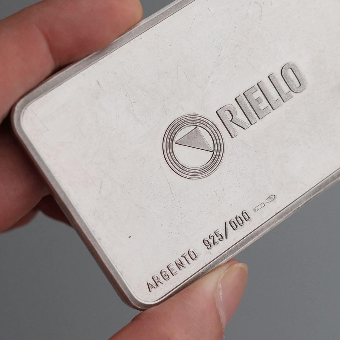 1990年代イタリア製Rielloレーシング純銀記念プレート 150g