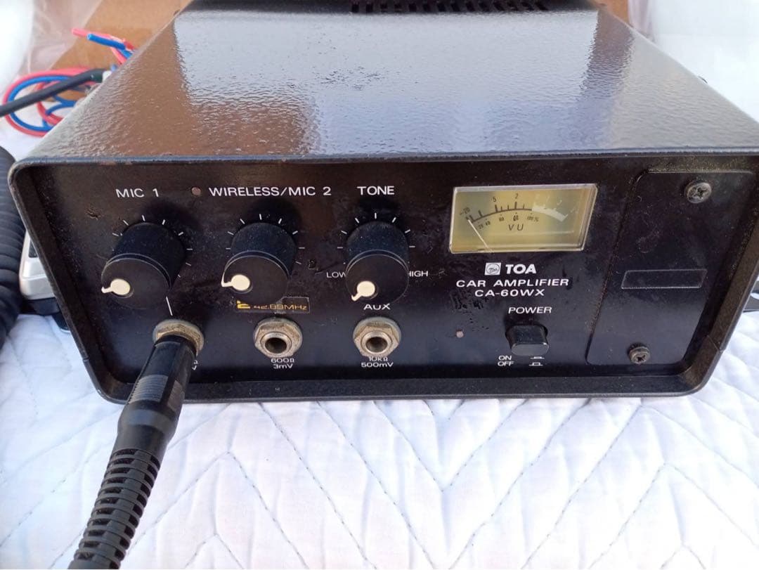 TOA　2個で60W選挙スピーカー広報　車載アンプ60W　マイク1本 スピーカー