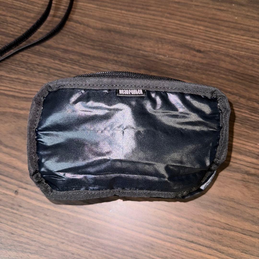 未使用 長期保管品 レア ヘッドポーター ポーチ ブラック ドット