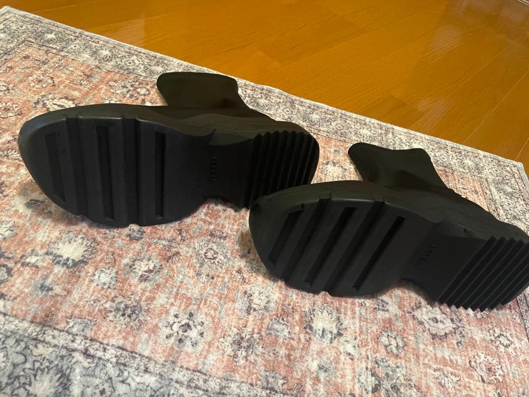 YELLO スニーカーショートブーツ　シングル　Lサイズ　ブラック