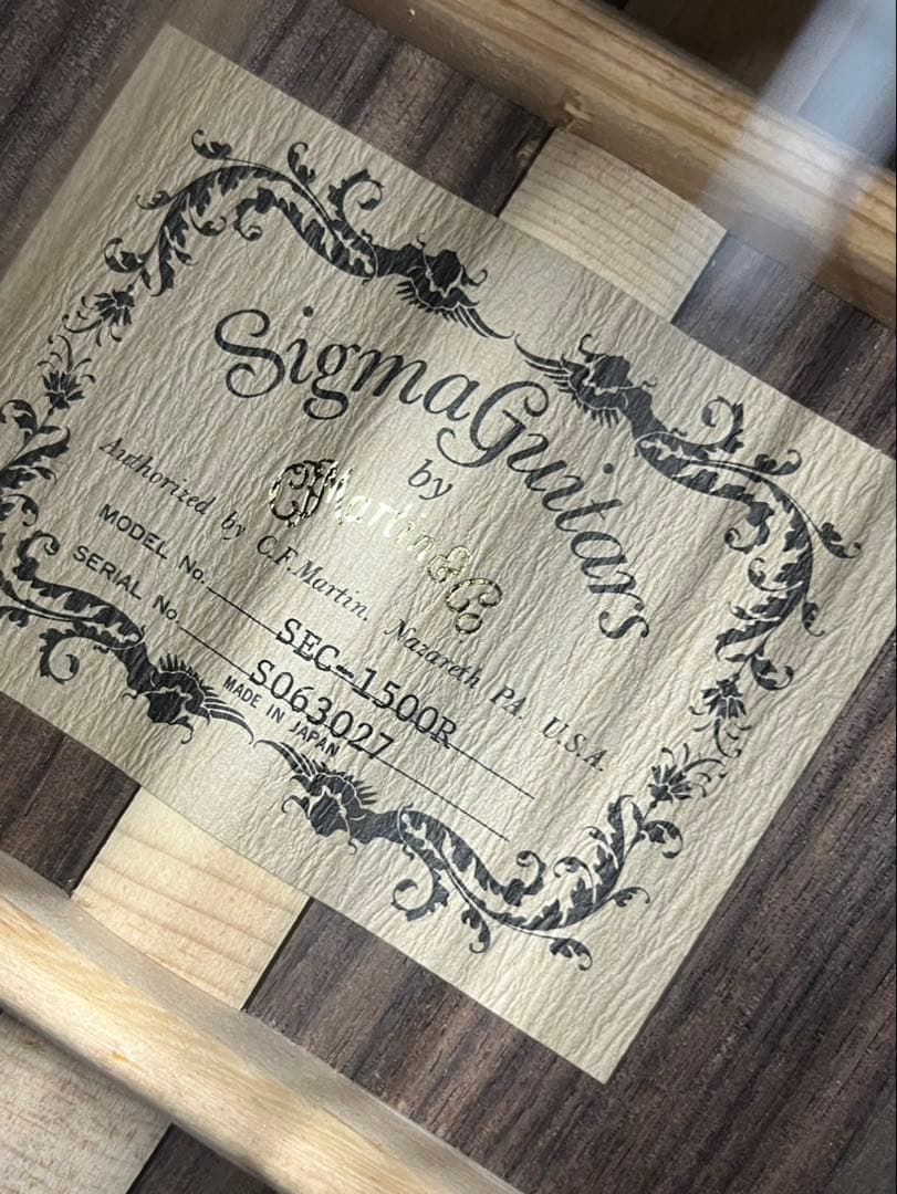 【美品】Sigma Guitars by MartinSEC-1500R ギター