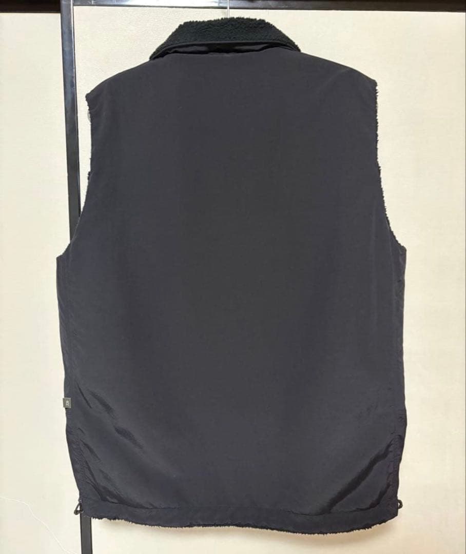 DAIWA PIER39 ナイロン×ボアフリースリバーシブルベスト 黒 L