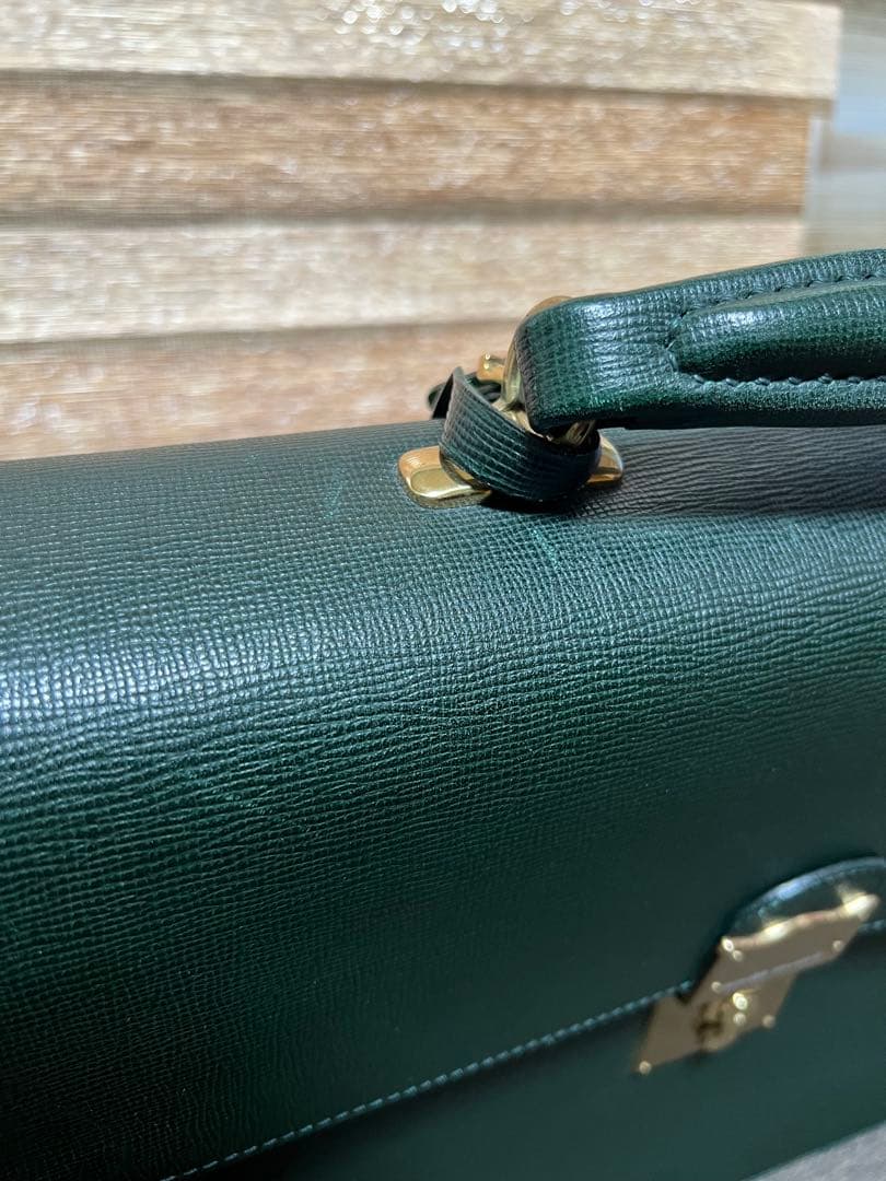 SOMES SADDLE ソメスサドル 本革 ビジネスバッグ ダークグリーン