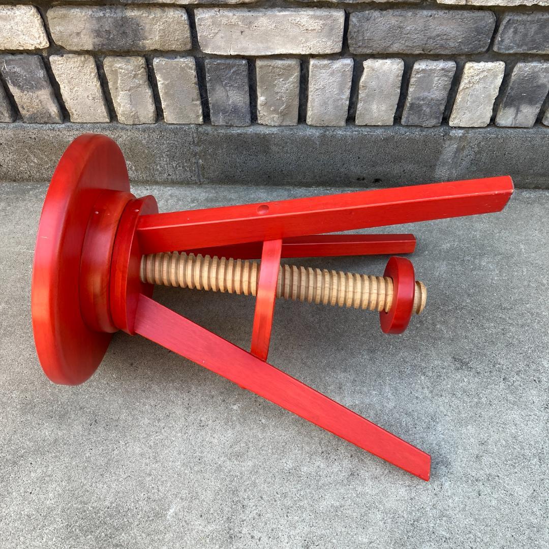 スツール❤ アフタヌーンティ 【レッド 超希少】 回転調節式 入手困難