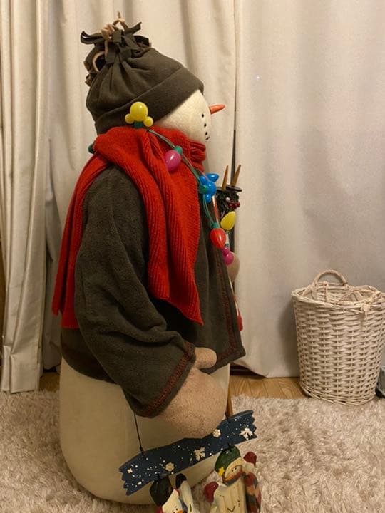 冬の飾り　雪だるま(スノーマン)置物