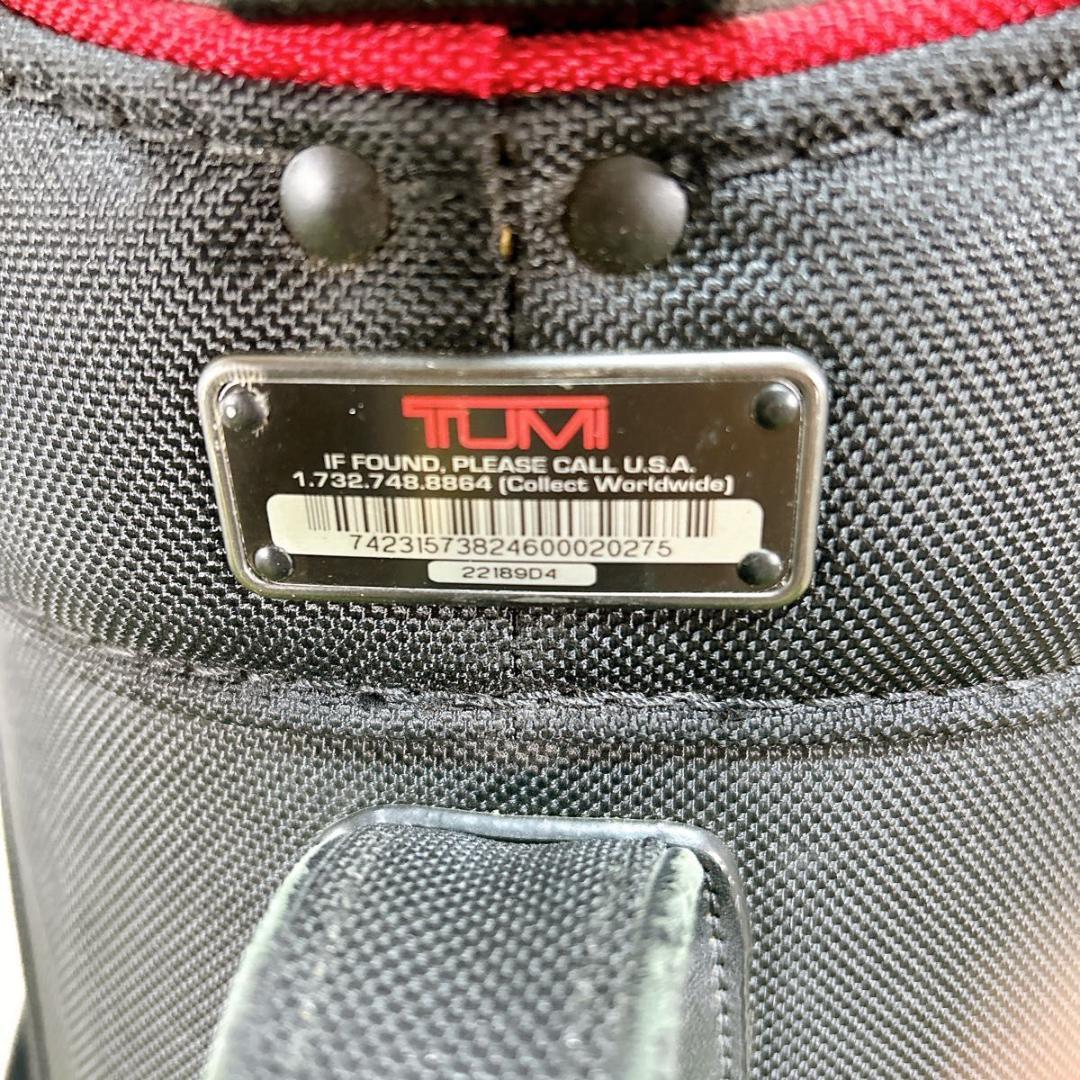 良品　TUMI トゥミ キャディバッグ 黒 ブラック 希少　ゴルフバッグ　フード