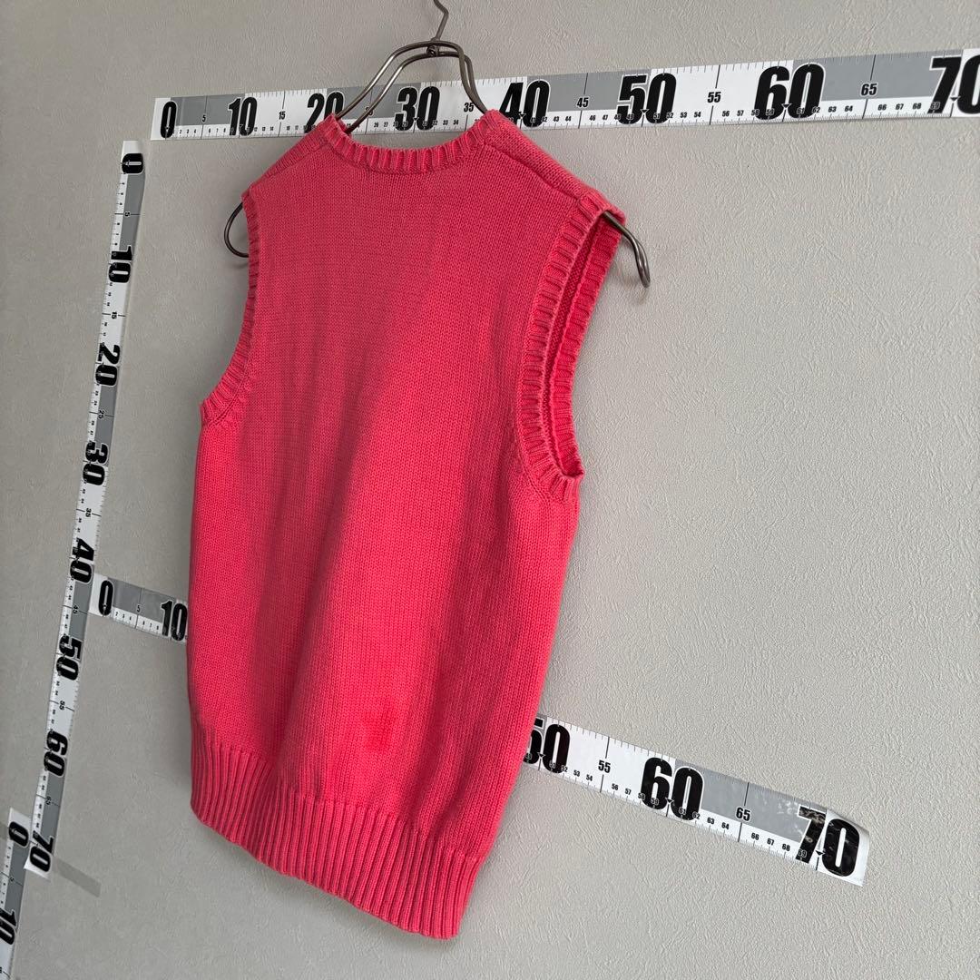 ポロゴルフ ラルフローレン RALPH LAUREN ベスト ニットM ピンク