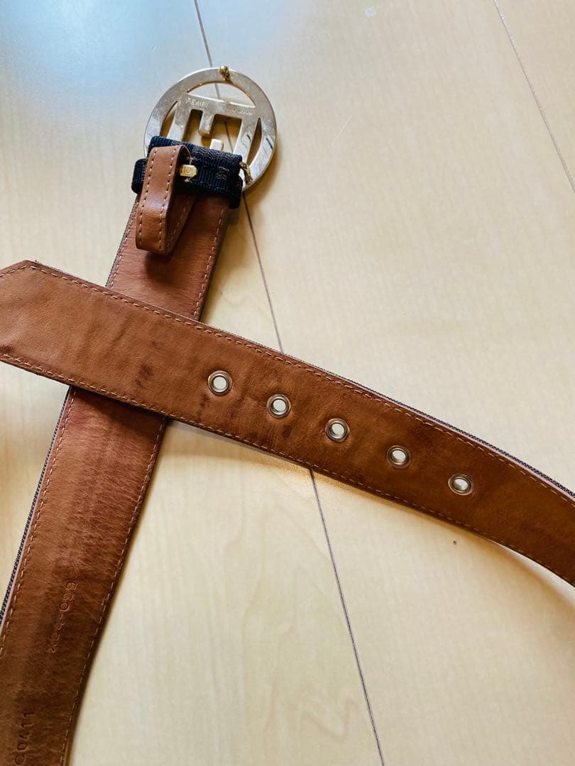 Fendi ロゴバックル ベルト ズッカ柄