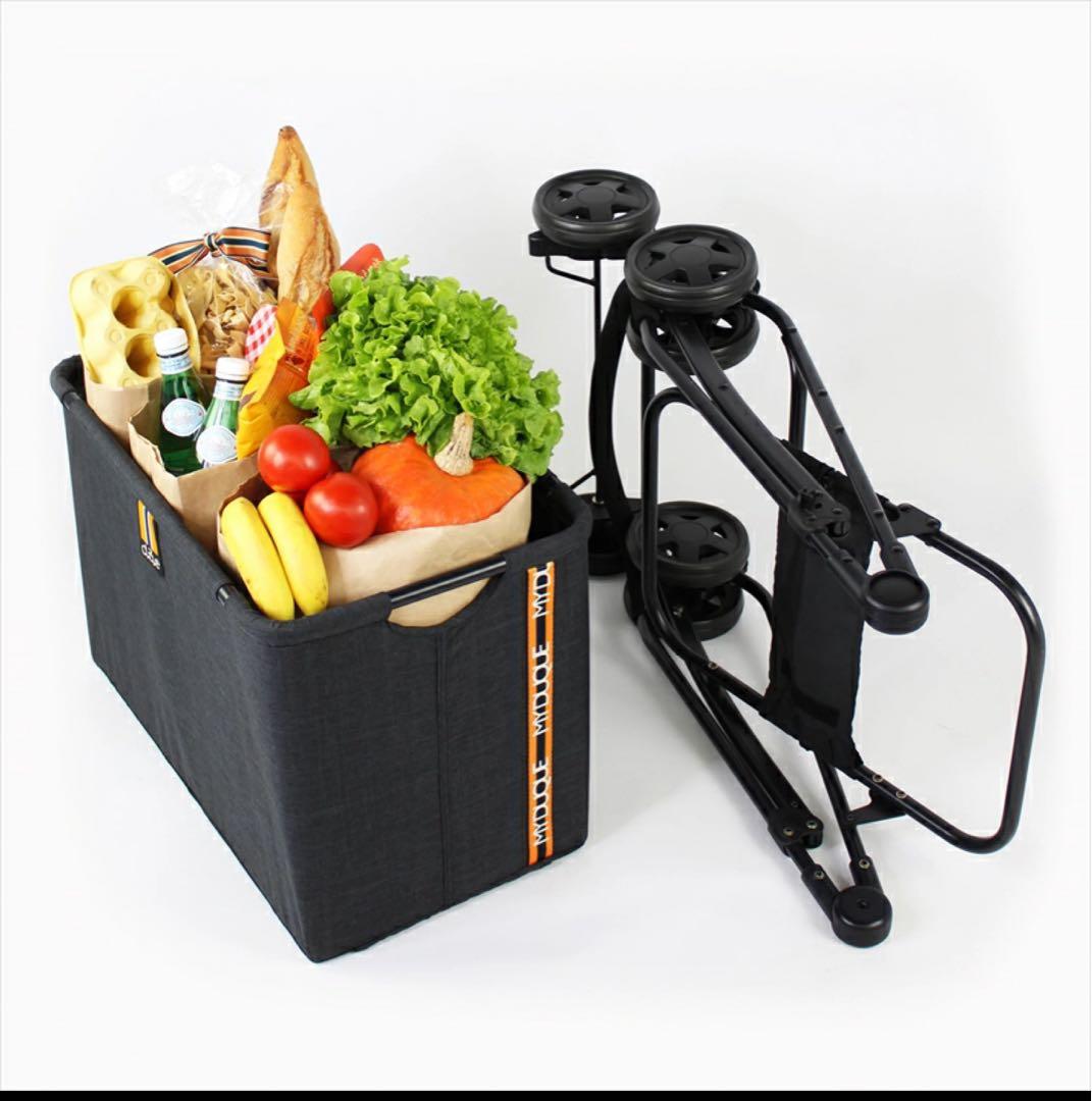 ダークグレー キャリーカート 折りたたみドイツ