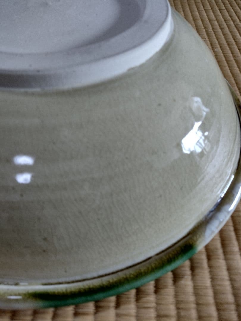 瀬戸本業焼 瀬戸本業窯 水野半次郎 三彩大鉢 約40cm