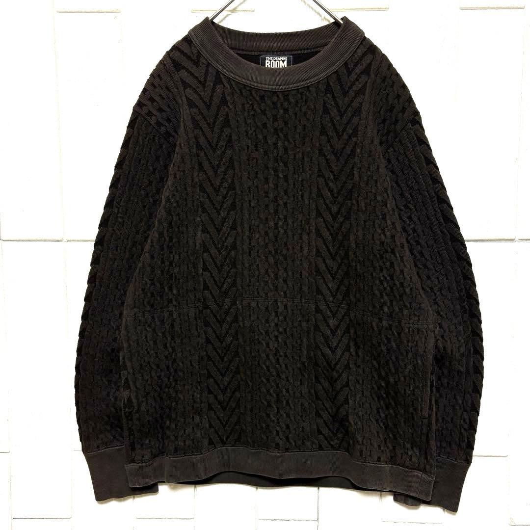 希少 Nigel Cabourn フィッシャーマン セーター 50 濃茶色 XL