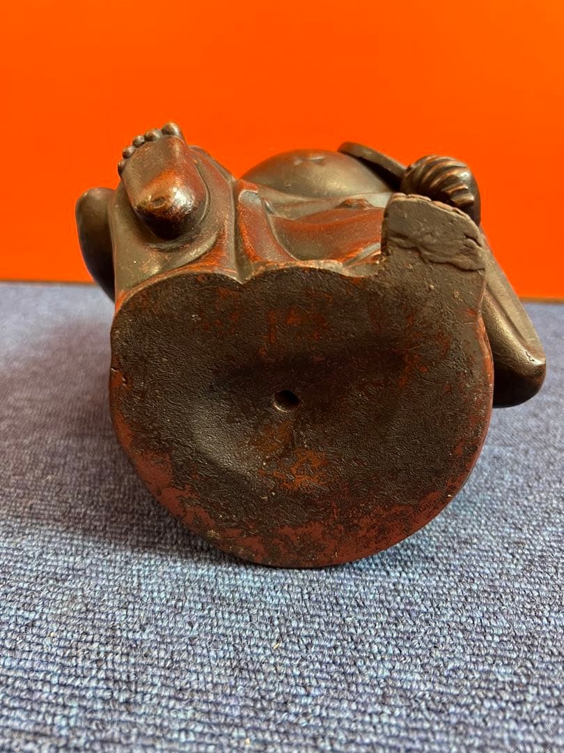 1151  備前焼　布袋像　置物