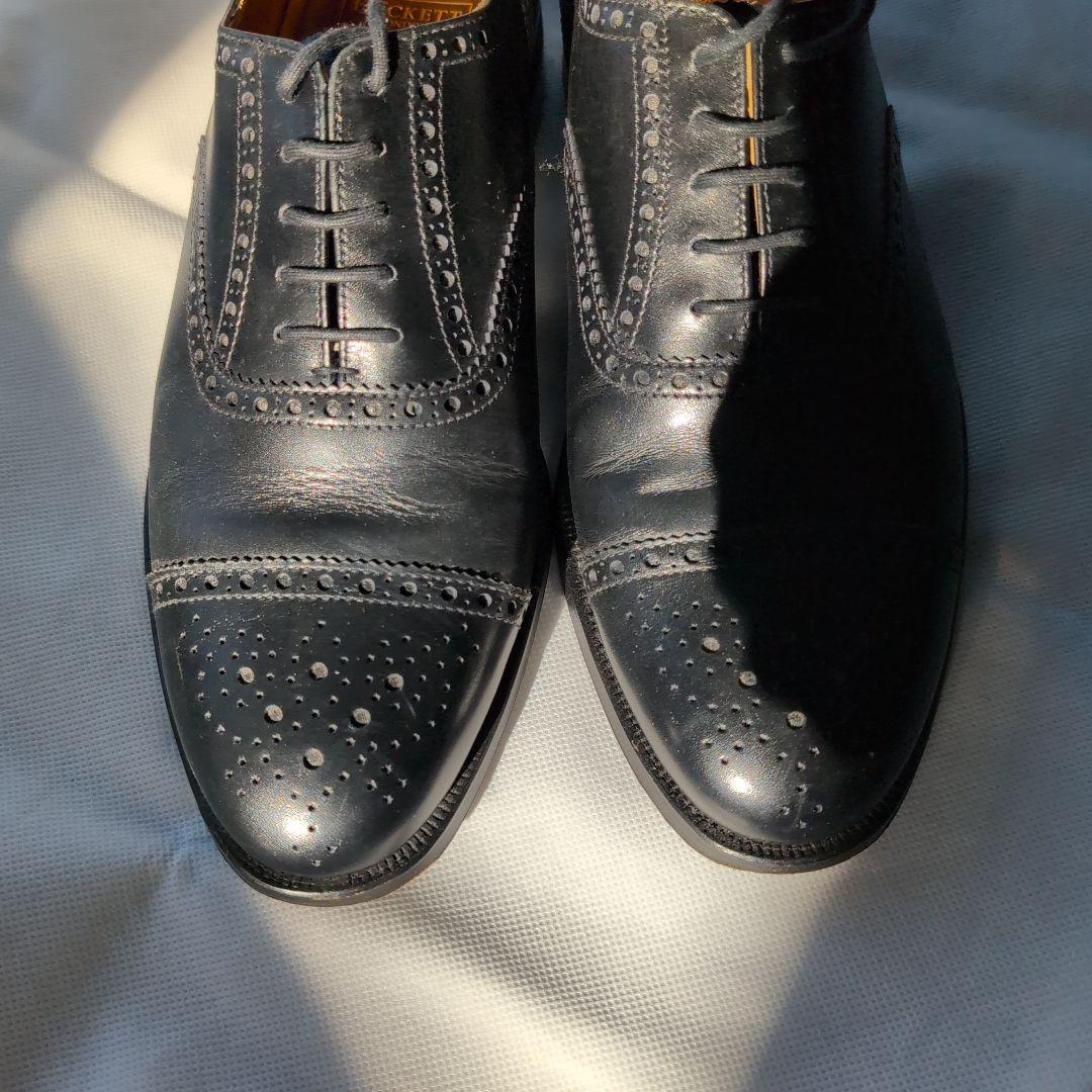 HACKETT ブラック ドレスシューズ イギリス製