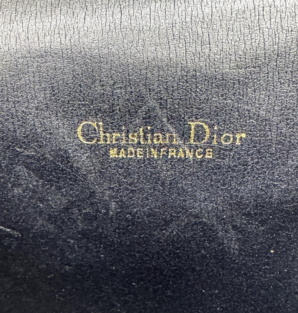 ★Dior トロッター ショルダーバッグ キャンバス　ネイビー