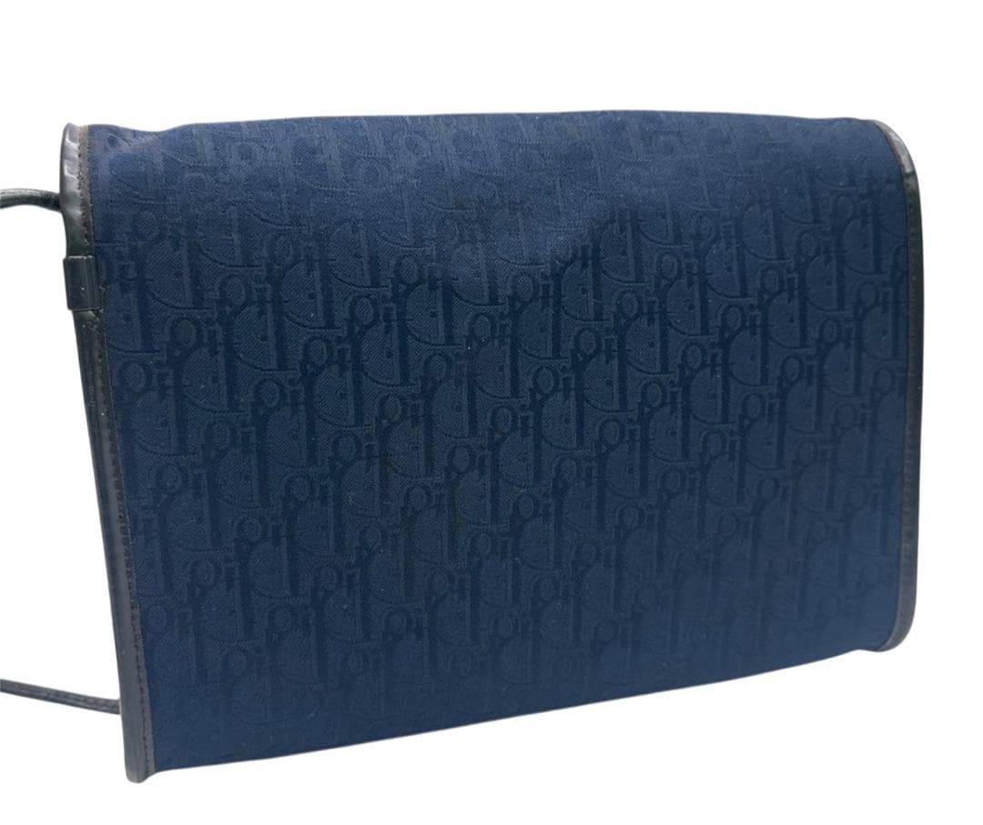 ★Dior トロッター ショルダーバッグ キャンバス　ネイビー