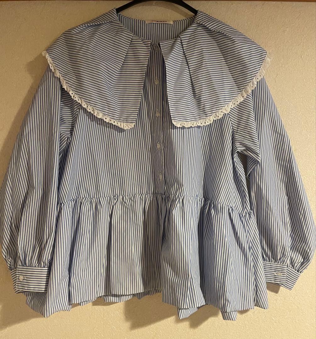 完売品　unminouアンミヌ　ストライプシャツ