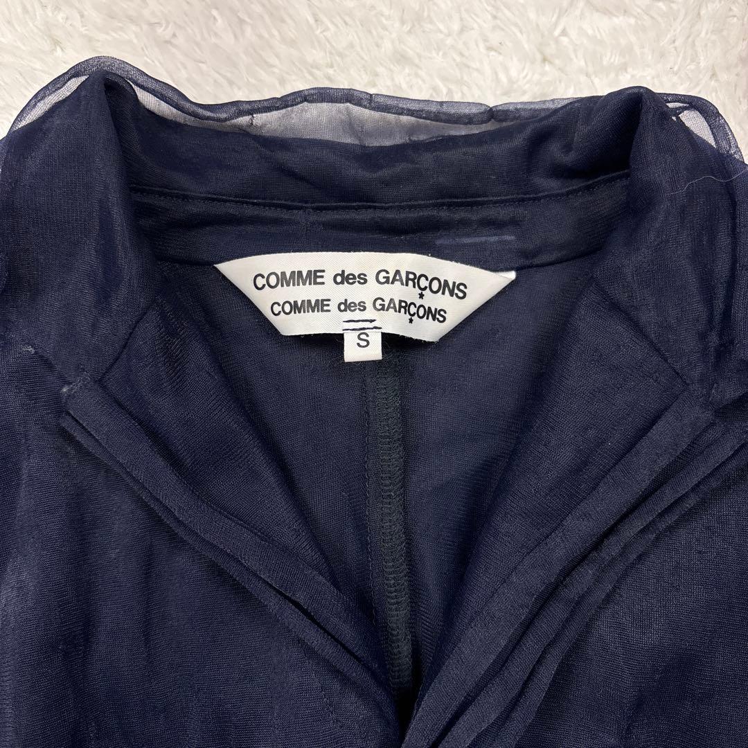 コムコム　コムデギャルソン　ナイロンチュールフリルブラウス　AD2005