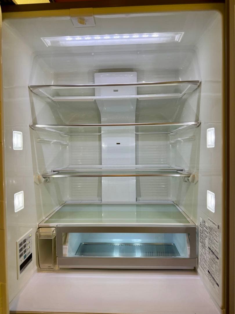 【SALE下】 Panasonic 500L 観音開き冷蔵庫、ナノイー木目調