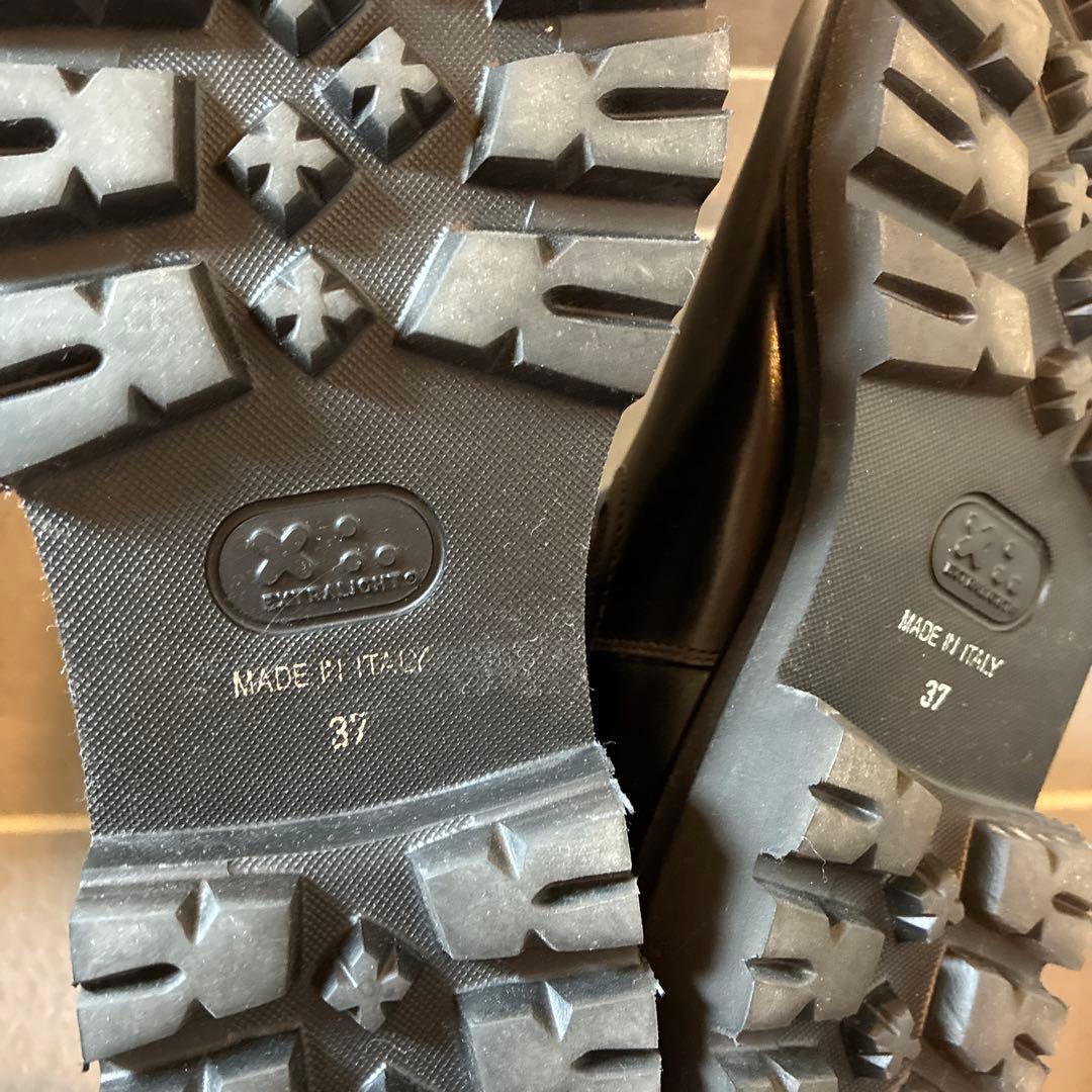 【極美品】PASCUCCIサイドゴアブーツ ブラック 37