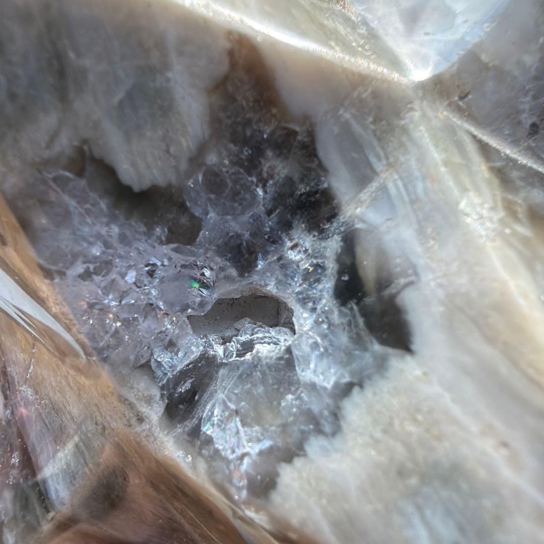 ✨オーシャンジャスパーのアステロイド✨ジオード、虹あり　五芒星　六芒星　天然石