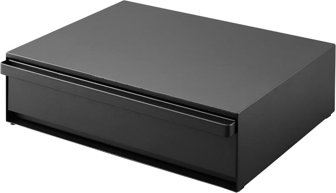 tower キッチン家電下引き出し&スライドテーブル 幅45cm 山崎実業 黒