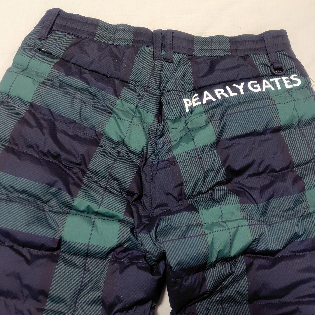 パーリーゲイツ★ ストレッチタフタ ブラックウォッチプリント中綿パンツ