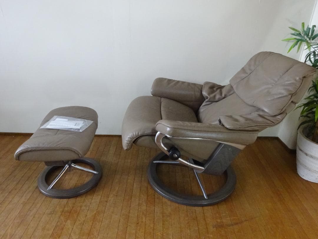 Assppp　エコーネス　ストレスレス　レノ（L）リクライニングソファ美品