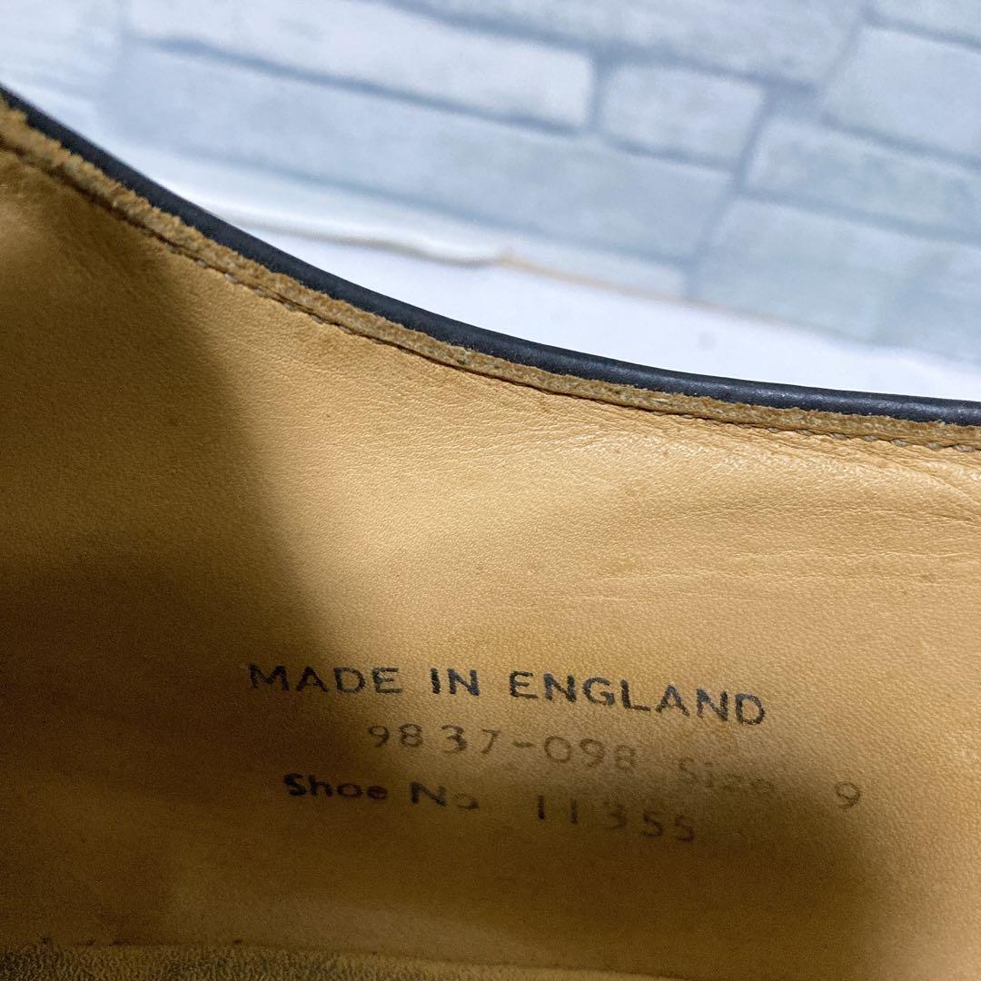 名作 E COX ギブソン 革靴 11355 本革 英国 黒 28 9