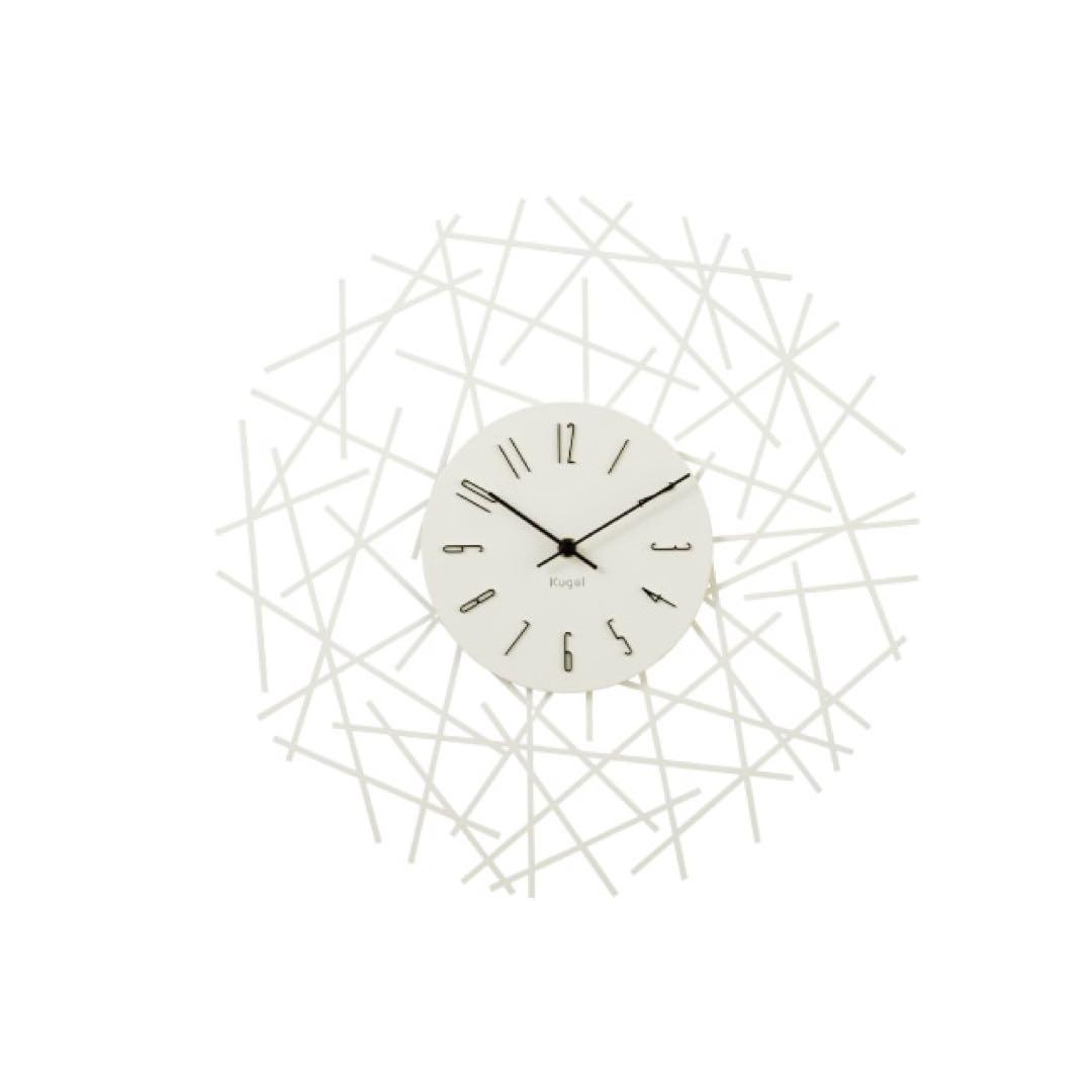 kugel モダン壁掛け時計 ホワイト