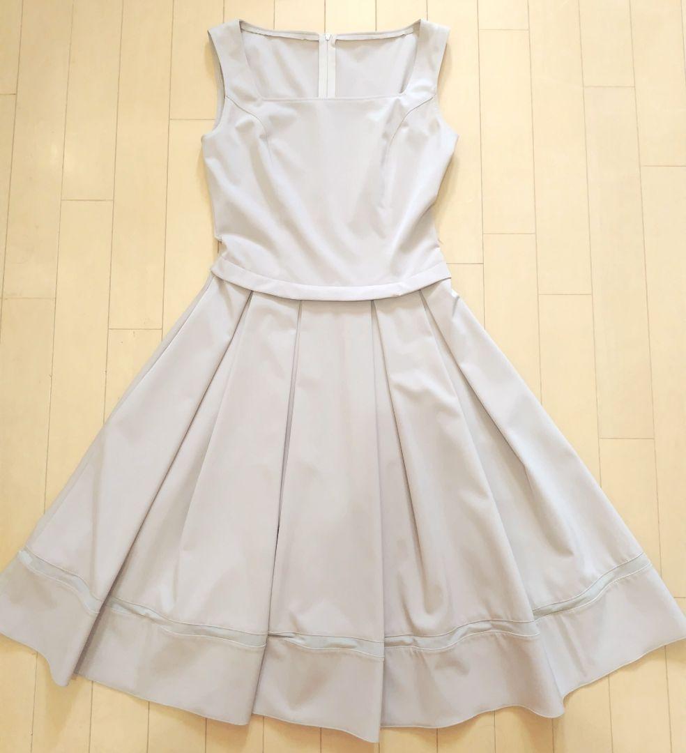 未着用☆ FOXEY フォクシー プリーツ ワンピース ベージュ　ルネ ドレス