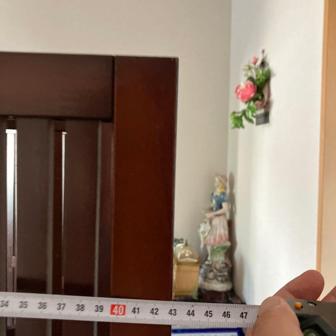 昭和レトロ　木製　和風　衝立　四連折りたたみ