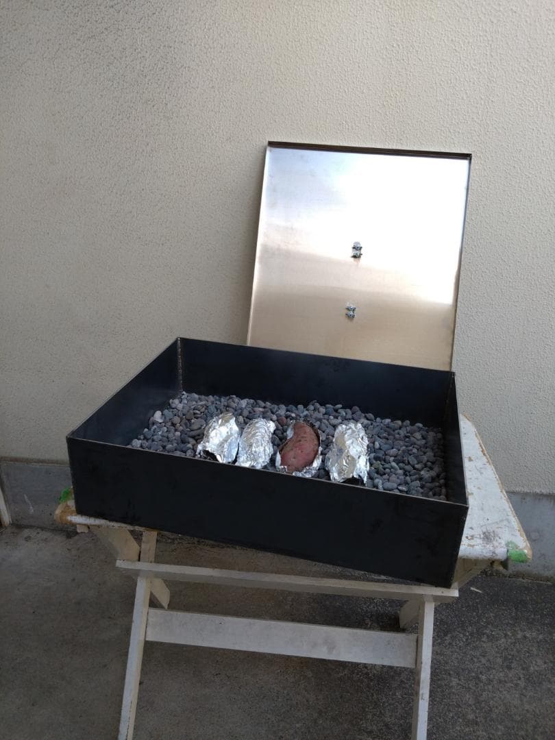 焼き芋機器　LPガスコンロ　さつまいも　鉄製釜　副業　屋台　イベント　学園文化祭