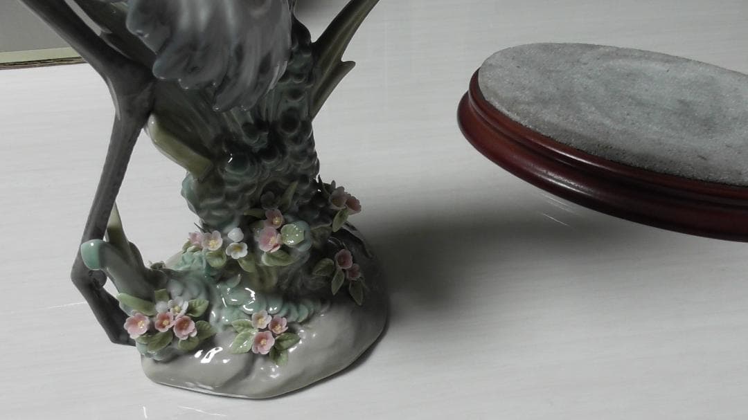 LLADRO　リヤドロ【求愛（２羽の鶴）台座付】値下　リアドロ　インテリＬ318