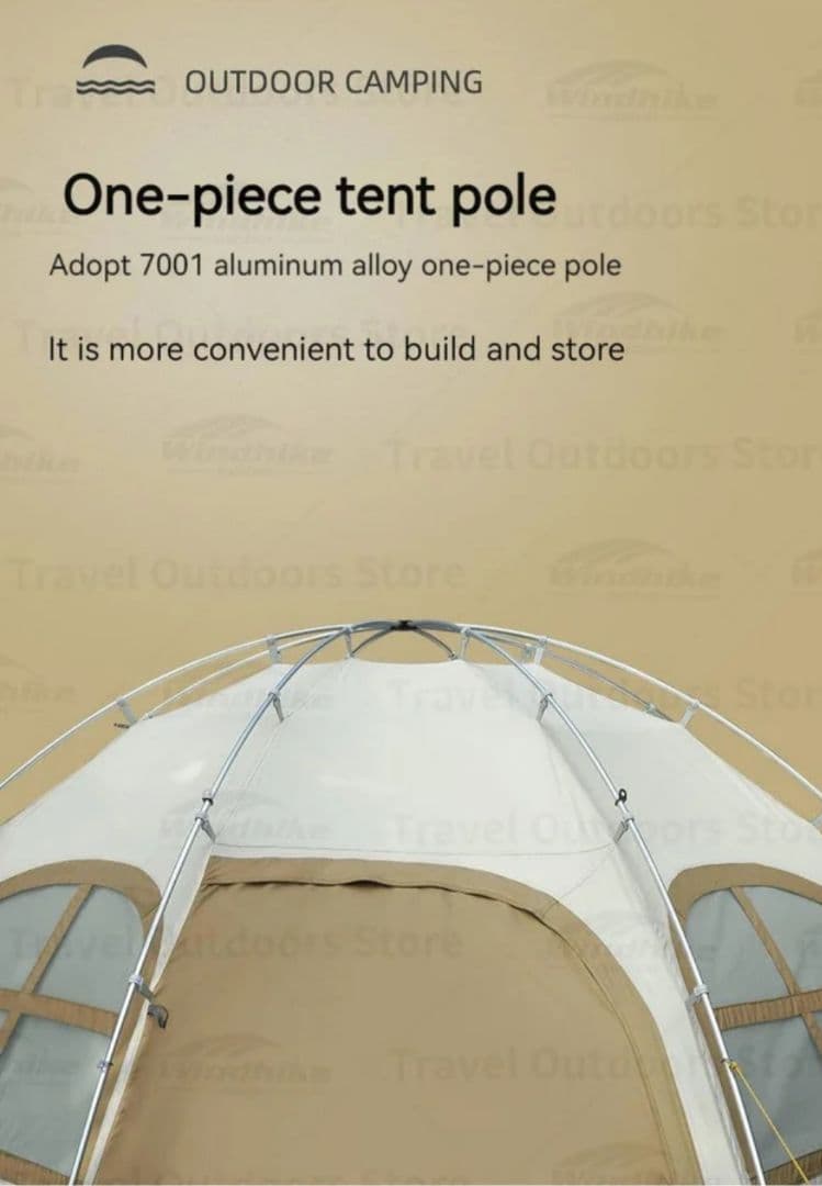日本未発売　ドーム型　大型　テント　ナチュラル　オフホワイト　サンドカラー