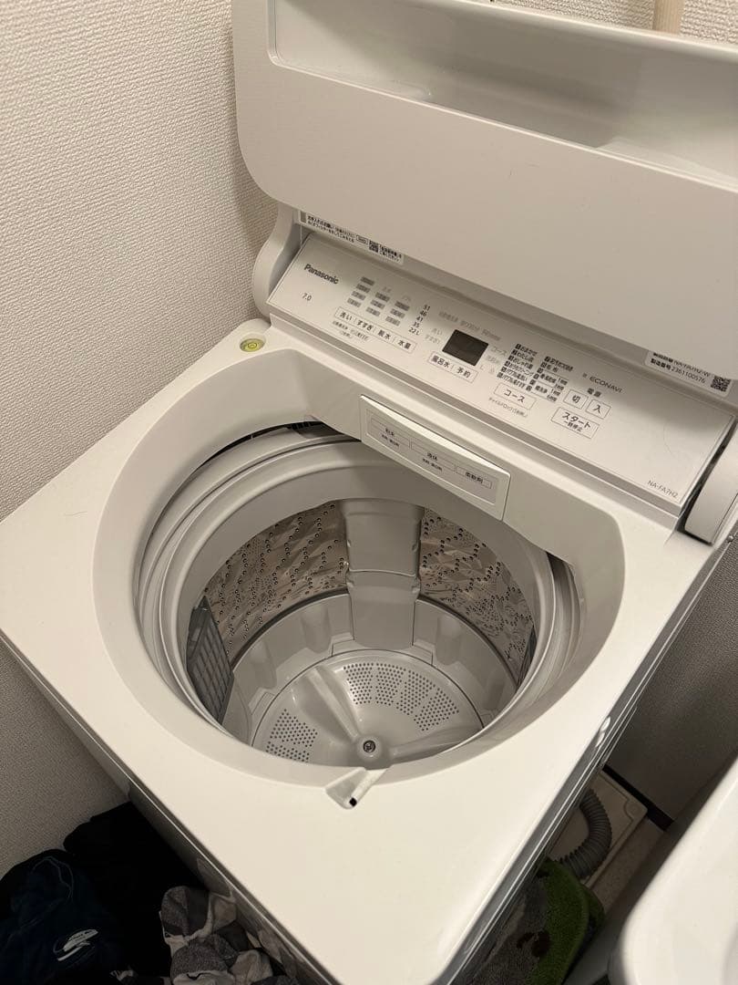 縦型洗濯機 Panasonic NA-FA7H2 ホワイト
