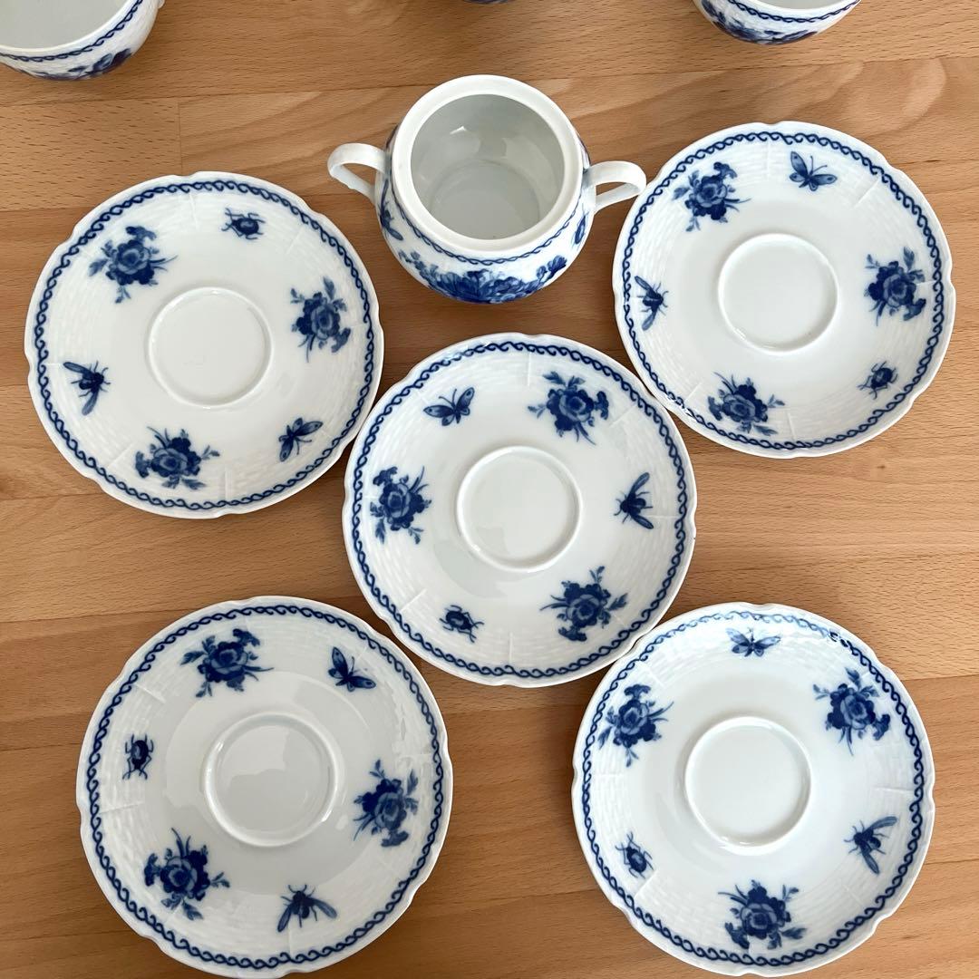 RAYNAUD レイノー　カップ＆ソーサー5客セット　シュガーポット付き