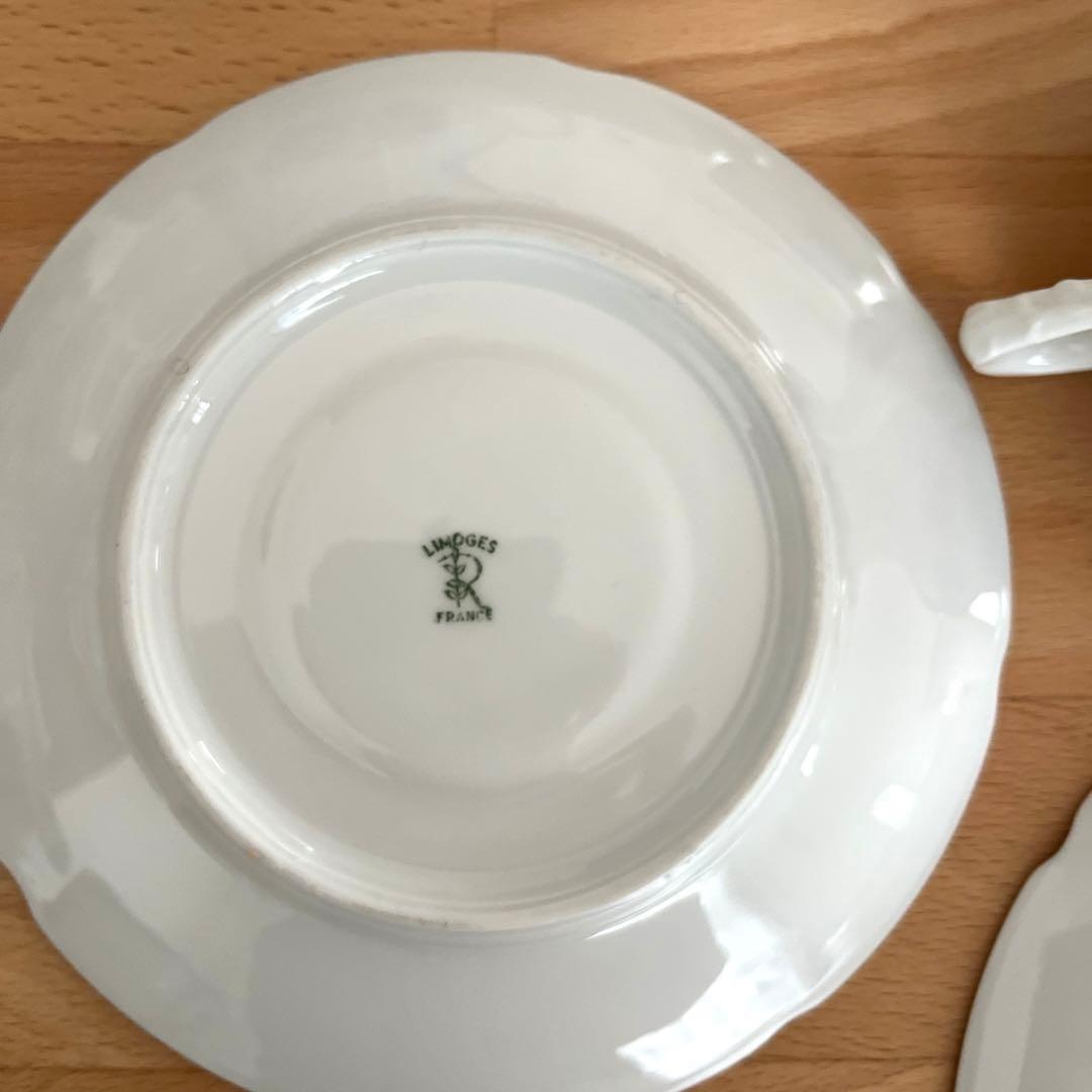 RAYNAUD レイノー　カップ＆ソーサー5客セット　シュガーポット付き