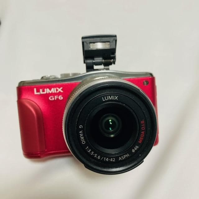 Panasonic LUMIX DMC-GF6W ダブルレンズキット レッド