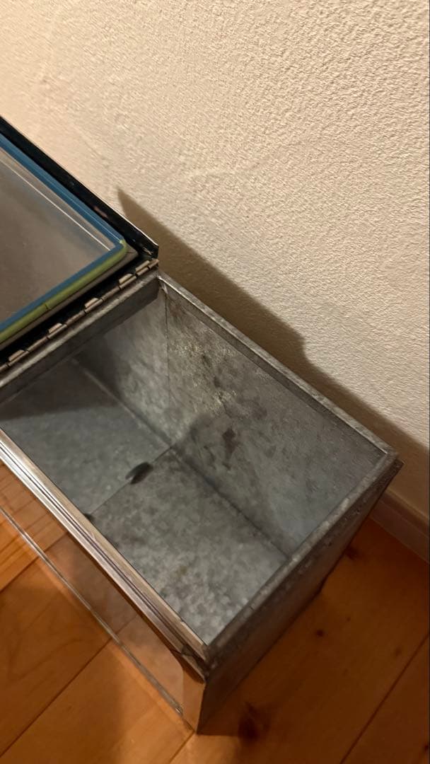 ヴィンテージ　ブリキ　駄菓子屋　ショーケース　ガラス 蓋付き