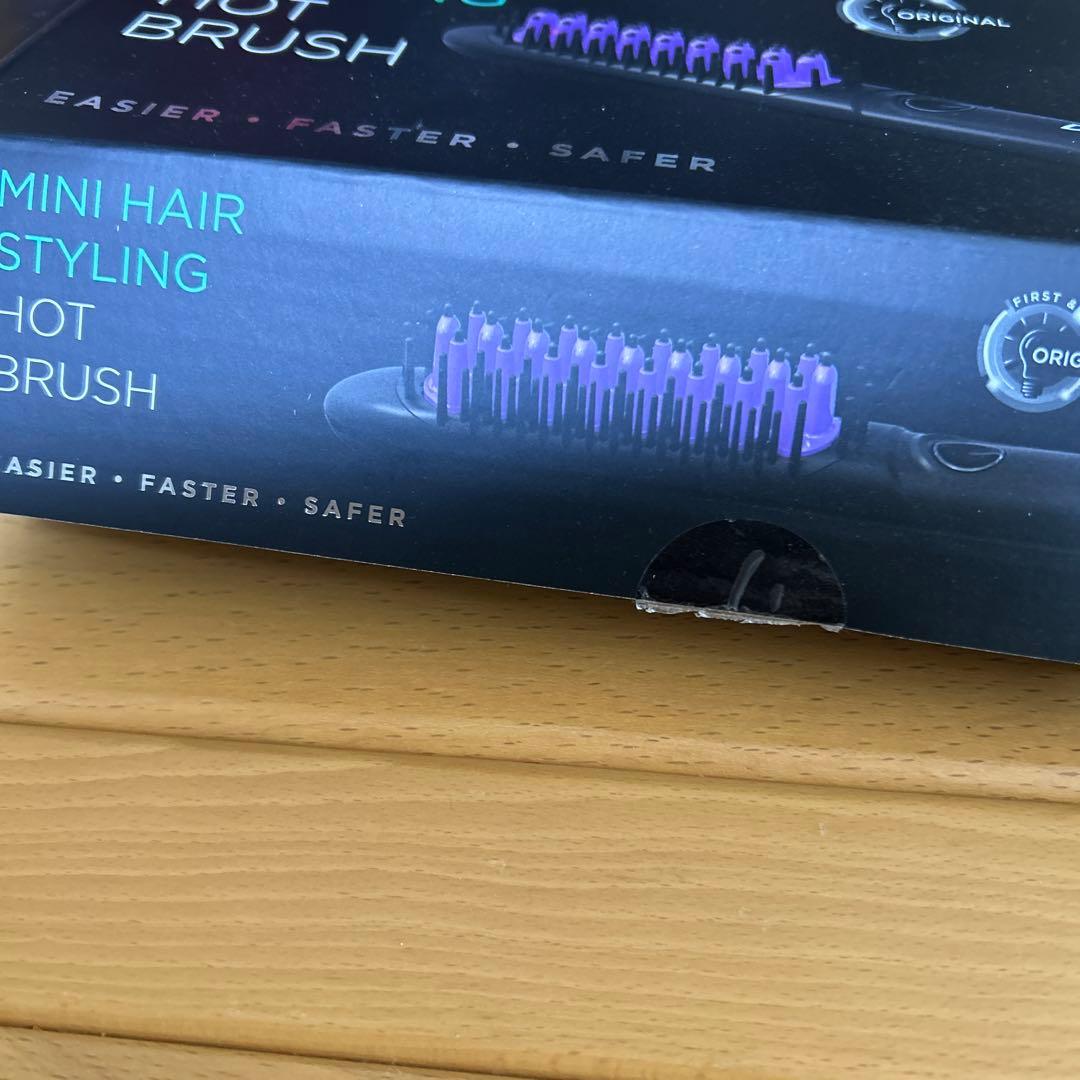 ヤーマン ストレートヘアアイロン ブラシ型 ツヤ DAFNI nano