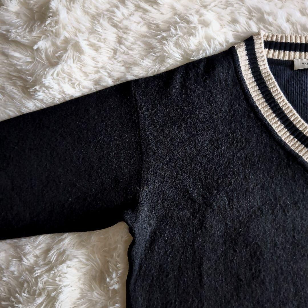 美品 マッキントッシュ カシミヤ混 チルデンニット セーター M ブラック
