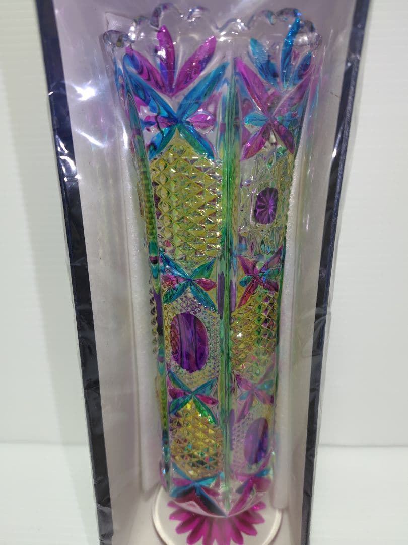 KAMEI GLASS 花瓶　 カメイグラス クリスタル マツガオカ