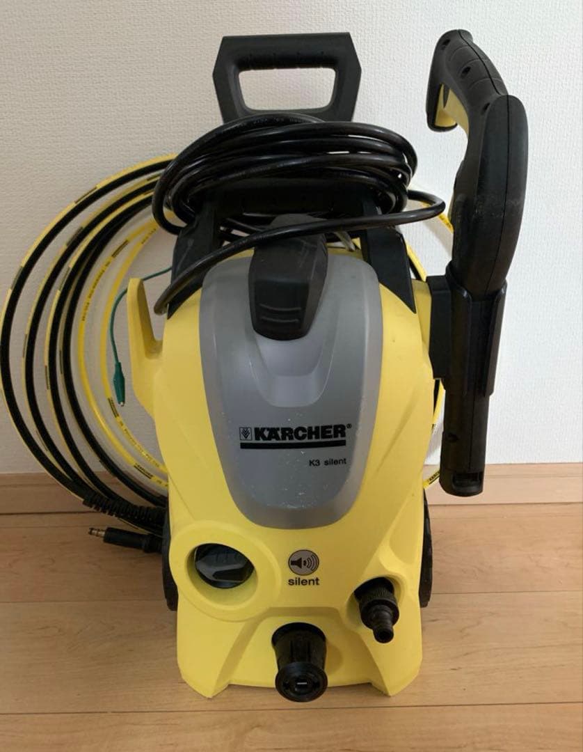 KARCHER K3 高圧洗浄機本体静音タイ プおまけ延長高圧ホース付