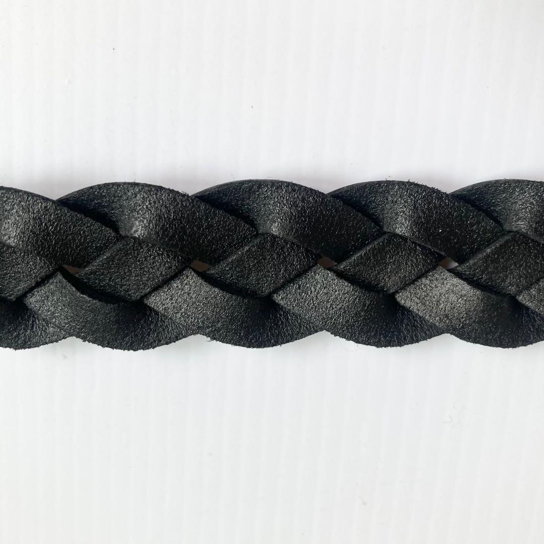 j&M DAVIDSON メッシュベルト　黒　レディース　編み込み