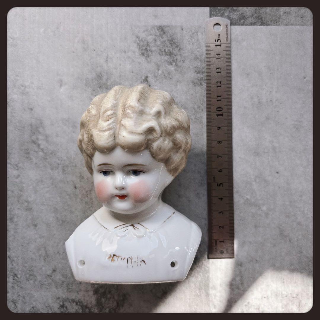 アンティーク ブロンドチャイナヘッドドール　 ヘッドパーツ ドイツ製
